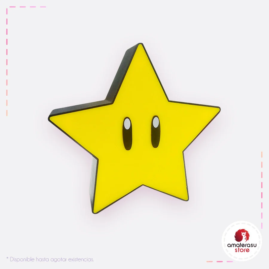 Lámpara Super Mario: Super Estrella. Merchandising