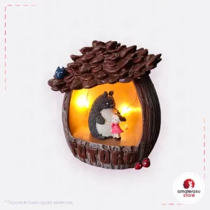 Lampara pequeña Totoro piña de pino