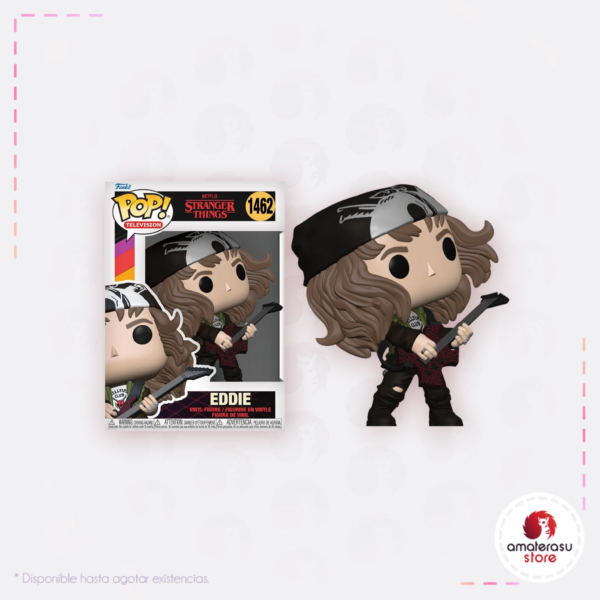 Funko Pop 1462 Eddie Guitarra Stranger Things