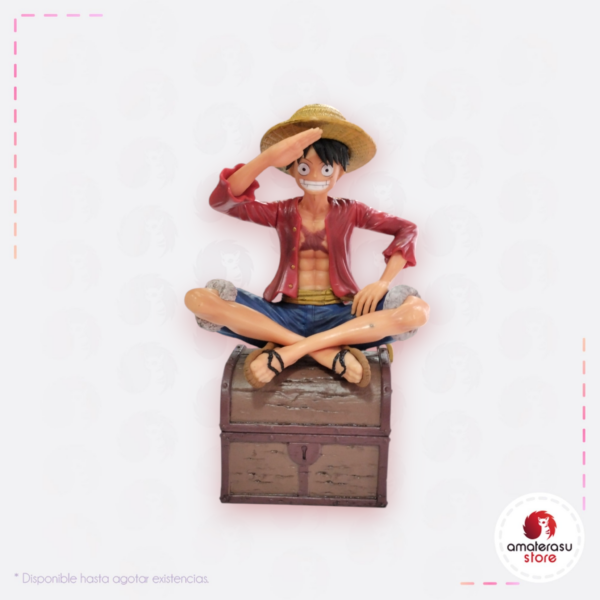 Figura Luffy Bandera y Comiendo - Imagen 2