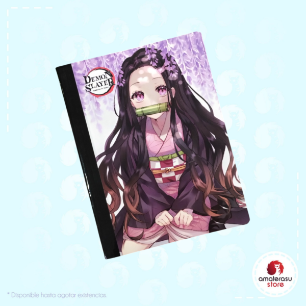 Cuaderno Cosido Nezuko Flores